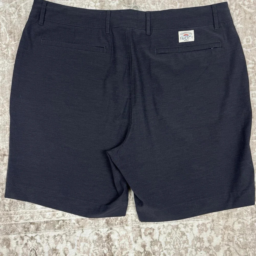 FARHETY All Day Shorts Men’s 35 Charcoal‎ 7” Beach Casual Preppy